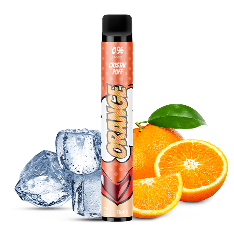 Vape Pen Orange Cristal Puff La Vape De Dieu